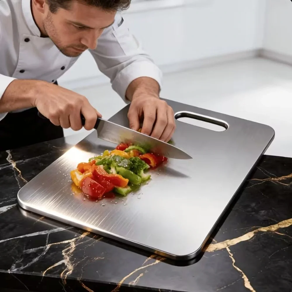 Titanium Cutting Board 9x13 Double Sided Corrosion Rust Resistant Dishwasher